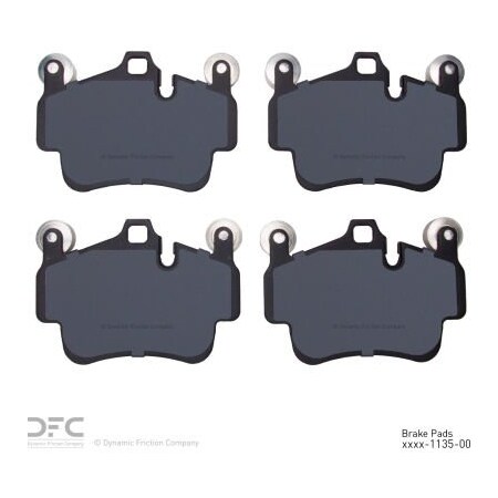 Dynamic Friction Co DFC Track/Street Pads - Low Metallic - 1000-1135-00